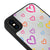 iPhone XS Max Colorful Heart Telefon Kılıfı - Ayna - Siyah