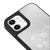 iPhone 12 Heart Butterfly Telefon Kılıfı - Ayna - Siyah