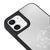 iPhone 12 Mini Hello Letter Telefon Kılıfı - Ayna - Siyah