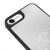 iPhone 7 Hello Letter Telefon Kılıfı - Ayna - Siyah