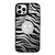 iPhone 13 Pro Max Zebre Smile Telefon Kılıfı - Ayna - Siyah