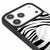 iPhone 17 Pro Zebre Smile Telefon Kılıfı - Ayna - Siyah