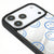 iPhone 17 Pro Blue Smiles Telefon Kılıfı - Ayna - Siyah