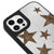 iPhone 15 Pro Leopar Stars Telefon Kılıfı - Ayna - Siyah