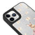 iPhone 11 Pro Max Rabbit Flowers Telefon Kılıfı - Ayna - Siyah