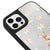 iPhone 14 Pro Rabbit Flowers Telefon Kılıfı - Ayna - Siyah