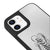 iPhone 12 Mini Noir Meow Telefon Kılıfı - Ayna - Siyah