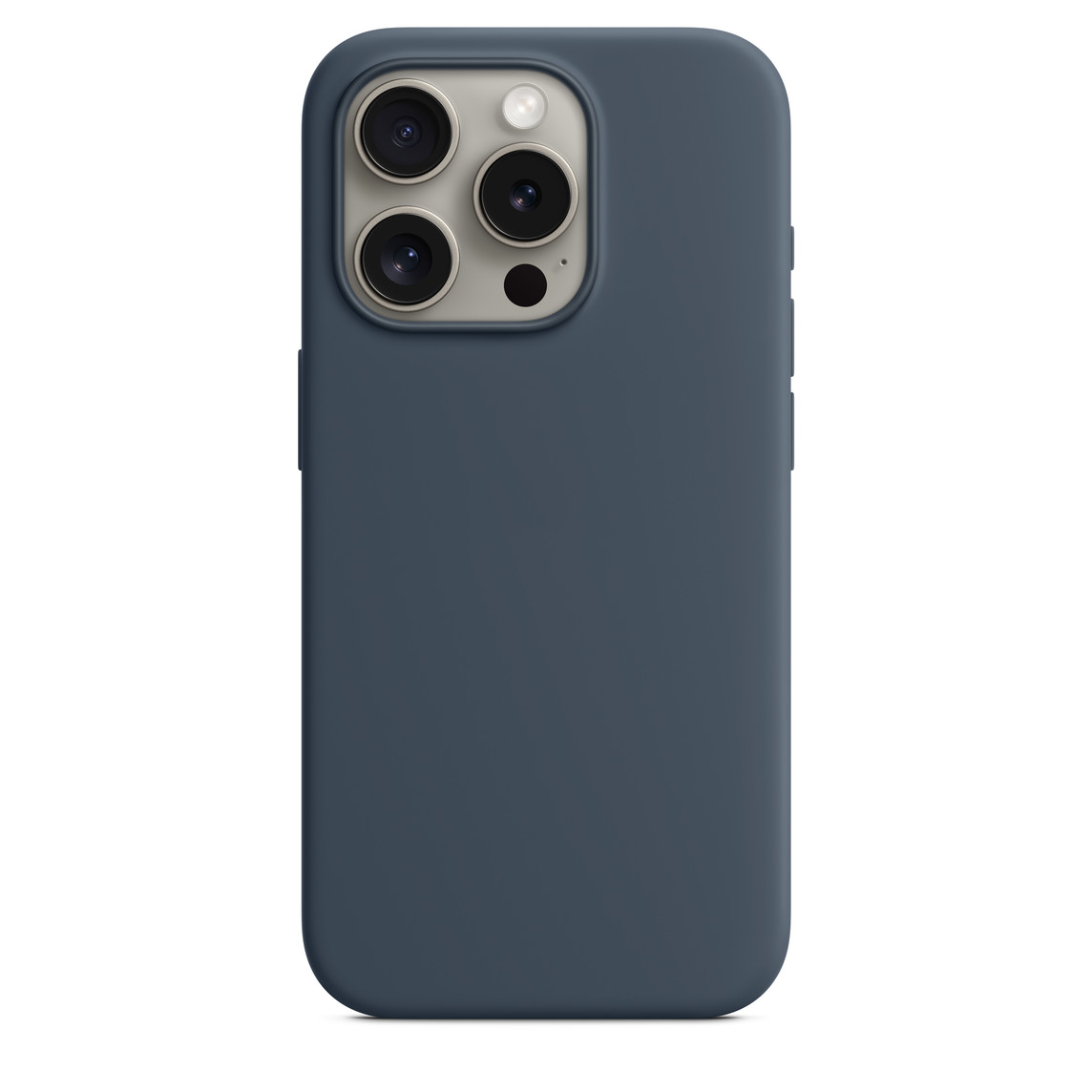 Apple iPhone 15 Pro Max Silikon Magsafe Case Fırtına Mavisi