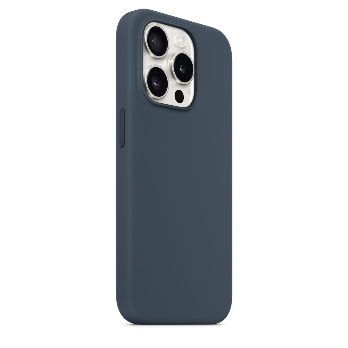 Apple iPhone 15 Pro Max Silikon Magsafe Case Fırtına Mavisi