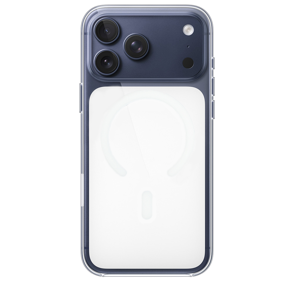 Apple iPhone 17 Pro Max Lansman Şeffaf Magsafe Telefon Kılıfı Beyaz