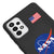 Samsung A72 Nasa Usa Telefon Kılıfı - Renkli Silikon - Siyah