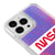 iPhone 15 Pro Nasa Logo Telefon Kılıfı - Neon - Violet