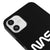 iPhone 12 Nasa White Logo Telefon Kılıfı - Renkli Silikon - Siyah