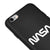iPhone 6 Nasa White Logo Telefon Kılıfı - Renkli Silikon - Siyah