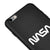 iPhone 6 Plus Nasa White Logo Telefon Kılıfı - Renkli Silikon - Siyah