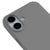 iPhone 16 Nasa Red Logo Telefon Kılıfı - Renkli Silikon - Gri