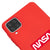 Samsung A12 Red Logo Nasa Telefon Kılıfı - Renkli Silikon - Kırmızı