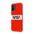 Xiaomi Redmi 9T Nasa Black Logo Telefon Kılıfı - Renkli Silikon - Kırmızı
