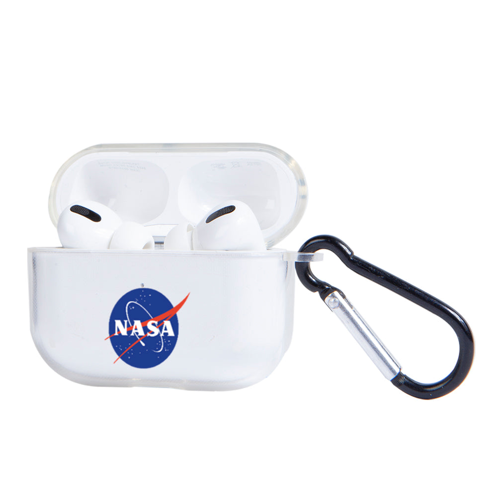 Apple AirPods Pro Nasa Logo Şeffaf Kılıfı