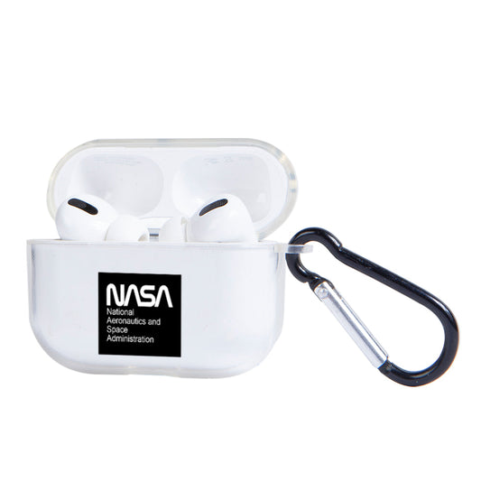 Apple AirPods Pro 3 Nasa Space Black Logo Şeffaf Kılıfı