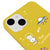 iPhone 14 Uzaylı Kedi Telefon Kılıfı - Renkli Silikon - Sarı