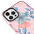 iPhone 14 Pro Max Açelya Telefon Kılıfı - Artycase - Simli Pembe