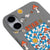 iPhone 17 Stay Groovy Telefon Kılıfı - Renkli Silikon - Gri