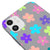 iPhone 11 Colorful Flowers Telefon Kılıfı - Renkli Silikon - Gri