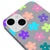 iPhone 14 Colorful Flowers Telefon Kılıfı - Renkli Silikon - Gri