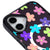 iPhone 16 Plus Colorful Flowers Telefon Kılıfı - Magsafeli Artycase - Cool Black