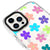 iPhone 16 Pro Max Colorful Flowers Telefon Kılıfı - Magsafeli Artycase - Beyaz