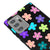 Samsung Note 20 Ultra Colorful Flowers Telefon Kılıfı - Renkli Silikon - Siyah