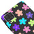 Samsung A12 Colorful Flowers Telefon Kılıfı - Renkli Silikon - Siyah