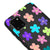 Samsung Note 10 Lite Colorful Flowers Telefon Kılıfı - Renkli Silikon - Siyah