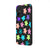 Xiaomi Redmi 12C Colorful Flowers Telefon Kılıfı - Renkli Silikon - Siyah