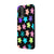 Xiaomi Redmi 9T Colorful Flowers Telefon Kılıfı - Renkli Silikon - Siyah