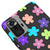 Xiaomi Redmi Note 10 Pro Colorful Flowers Telefon Kılıfı - Renkli Silikon - Siyah