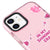 iPhone 12 In My Shining Era Telefon Kılıfı - Artycase - Simli Pembe
