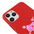 iPhone 11 Pro Max Jelly Girl Telefon Kılıfı - Renkli Silikon - Kırmızı