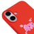 iPhone 16 Plus Jelly Girl Telefon Kılıfı - Renkli Silikon - Kırmızı