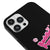 iPhone 12 Pro Baddie Power Telefon Kılıfı - Renkli Silikon - Siyah