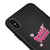 iPhone X Baddie Power Telefon Kılıfı - Renkli Silikon - Siyah