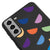 Samsung S21 Plus Oliz Slice Telefon Kılıfı - Renkli Silikon - Siyah