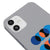 iPhone 12 Oliz Circular Telefon Kılıfı - Renkli Silikon - Gri
