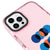 iPhone 13 Pro Max Oliz Circular Telefon Kılıfı - Artycase - Simli Pembe