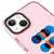 iPhone 15 Plus Oliz Circular Telefon Kılıfı - Artycase - Simli Pembe