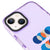 iPhone 13 Oliz Dairesel Telefon Kılıfı - Artycase - Simli Mor