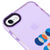 iPhone 8 Oliz Dairesel Telefon Kılıfı - Artycase - Simli Mor