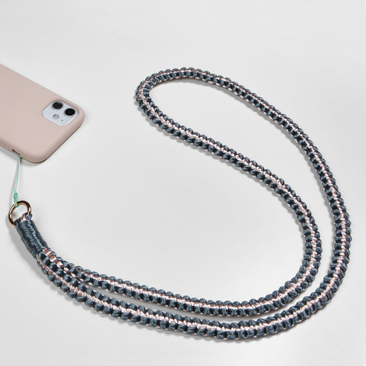 Telefon Boyun Askılığı Pembe Gri
