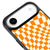 iPhone Air Turuncu Damalı Telefon Kılıfı - Glossy - Popsoketsiz